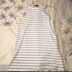 Ribbed over sized high neck tank